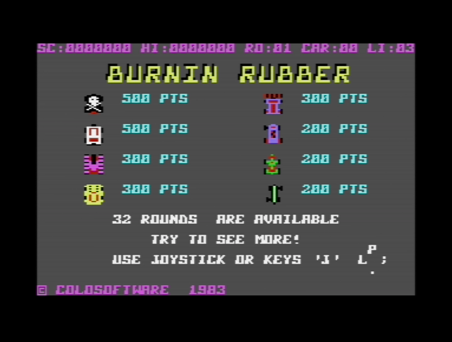Burnin' Rubber arcade flyer